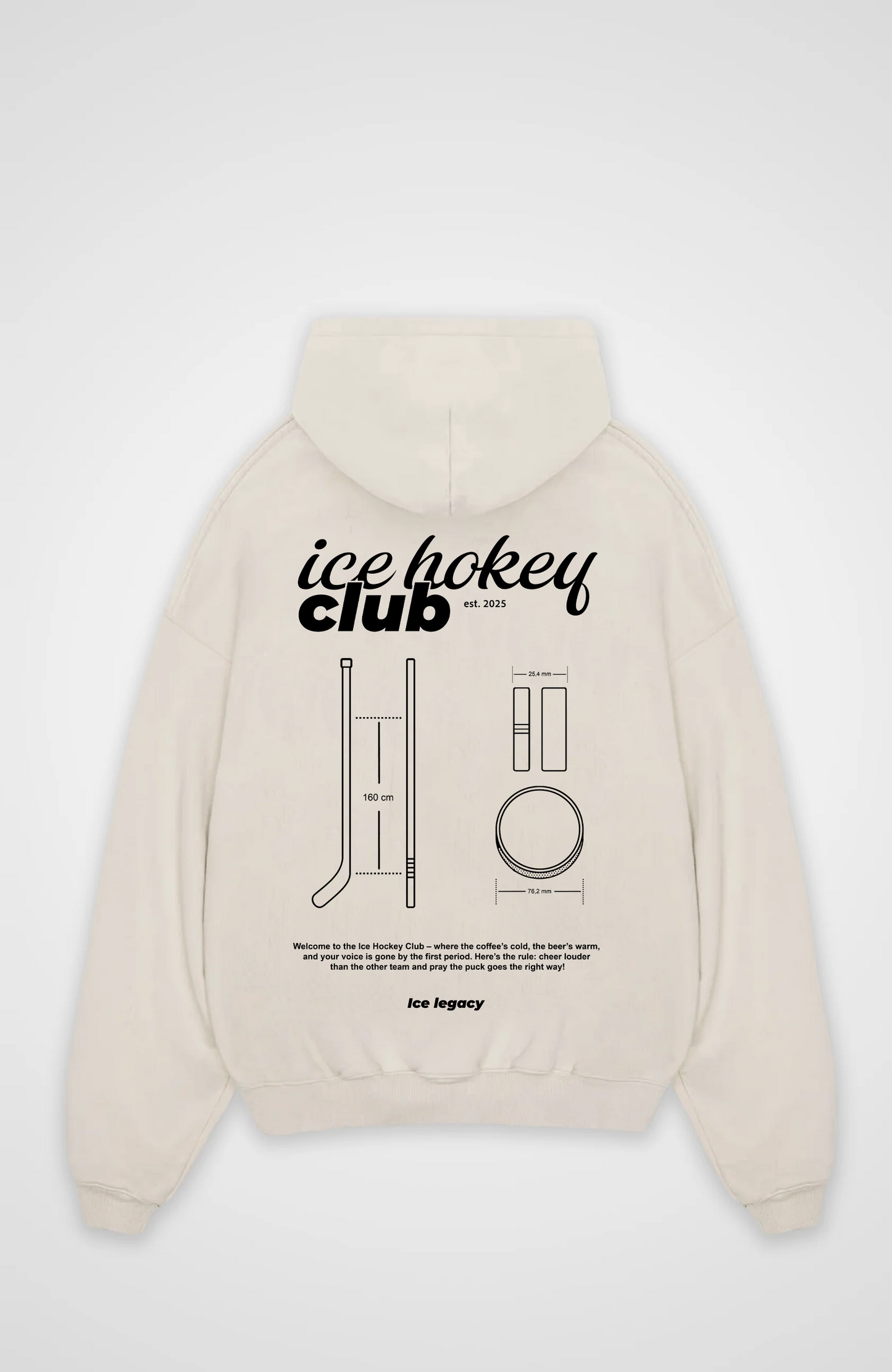 ice hokey club Oversized Hoodie