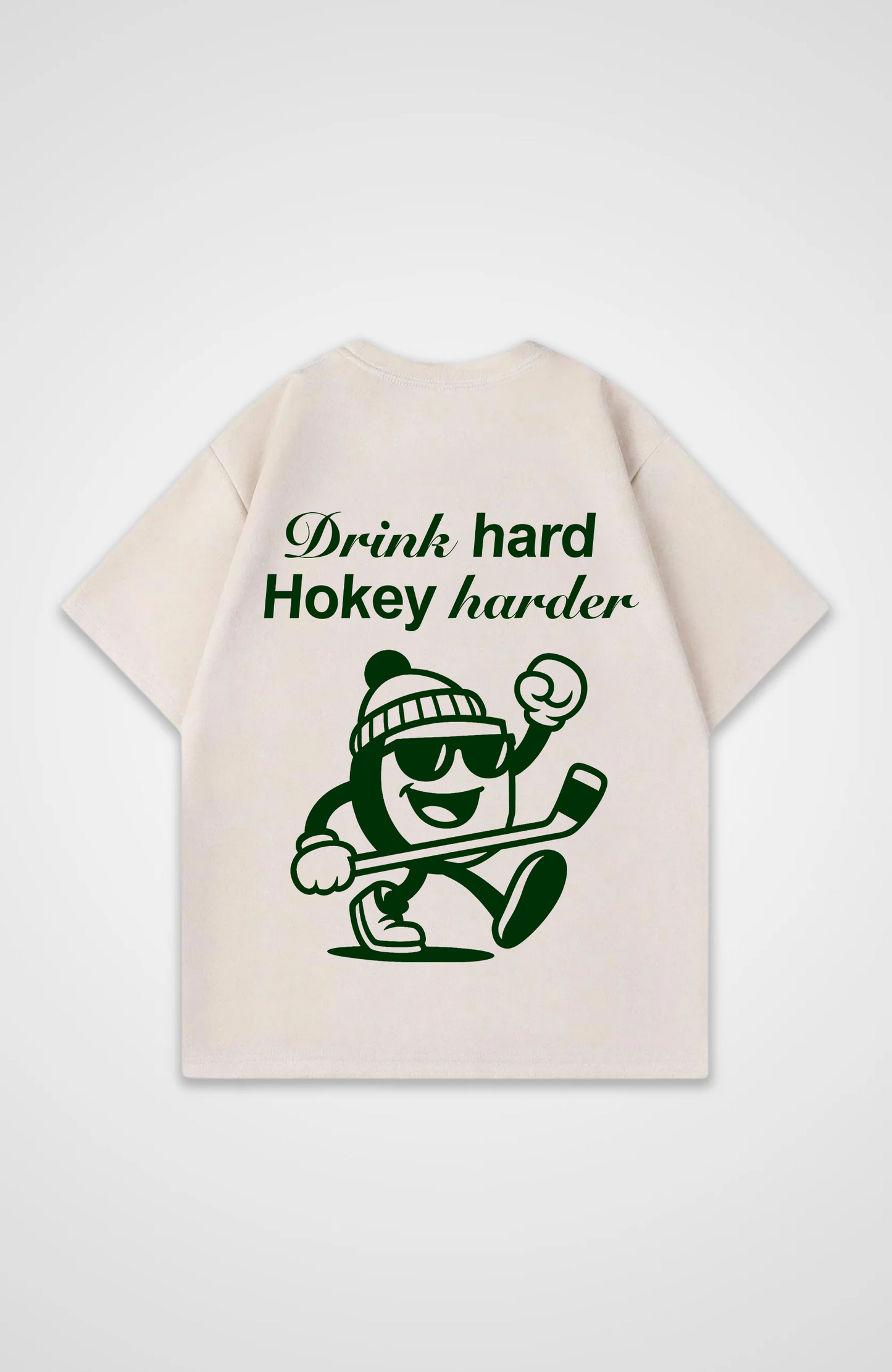 Drink hard hokey harder Oversized Shirt