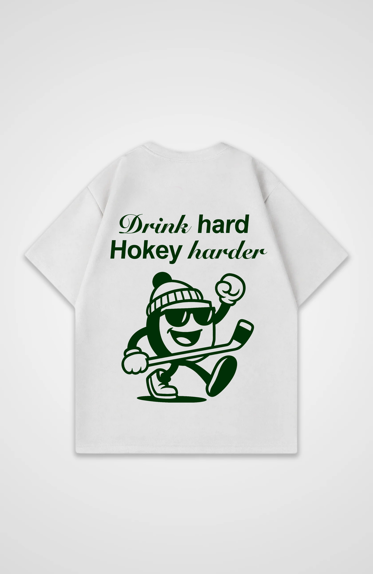 Drink hard hokey harder Oversized Shirt