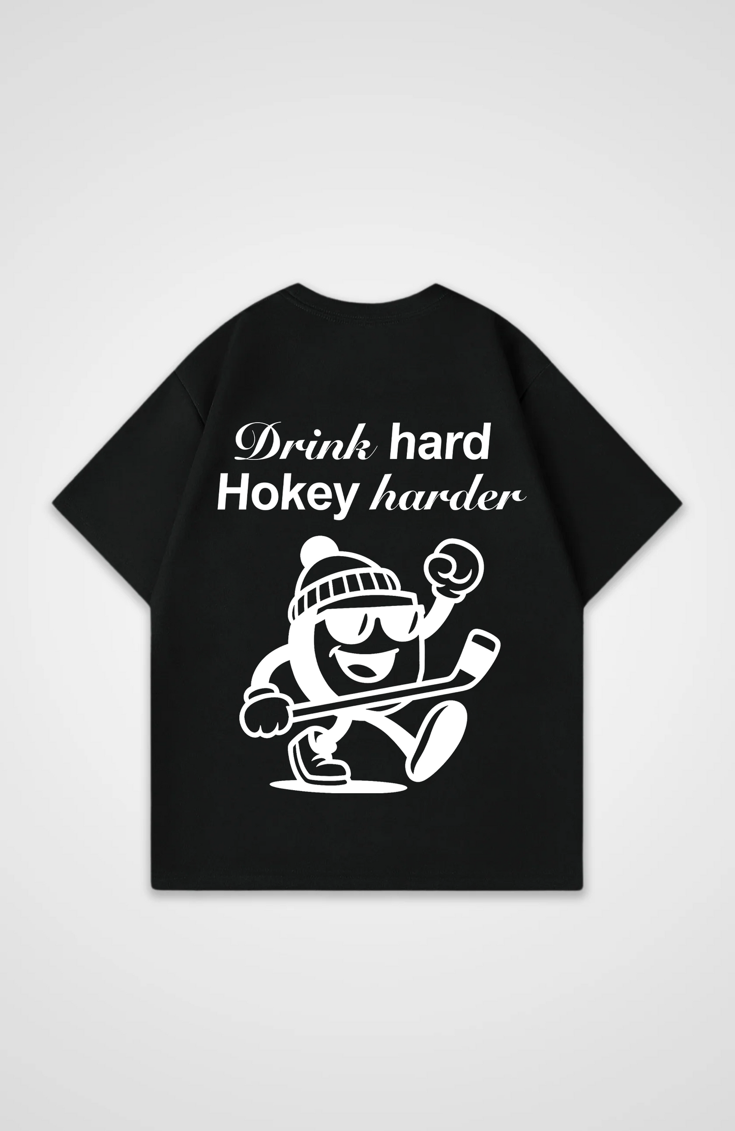 Drink hard hokey harder Oversized Shirt